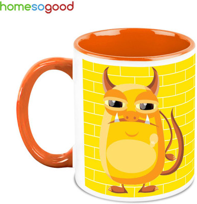 33% OFF on HomeSoGood Hilarious Pig Makeover Ceramic Mug 325 ml