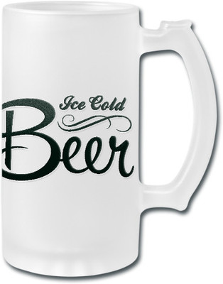 53% OFF on Printland Chilled Glass Mug 500 ml