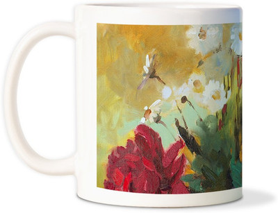 87% OFF on AMY Water Paints Flower Pot Ceramic Mug