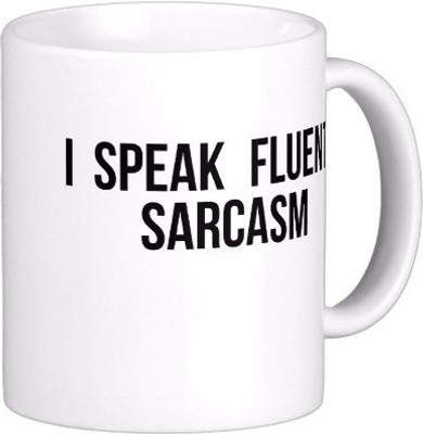 25% OFF on Exoctic Silver Classic Quoted Coffee 00105 Ceramic Mug 300 ml