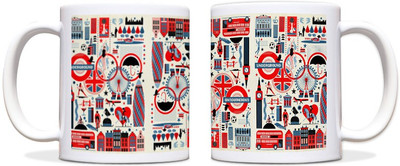 60% OFF on ShopMantra Graffiti Sport Lover Black Ceramic Mug 300 ml