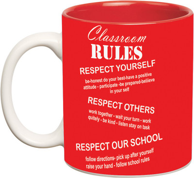 54% OFF on Mugwala Respect Yourself Respect Others Ceramic Mug 350 ml