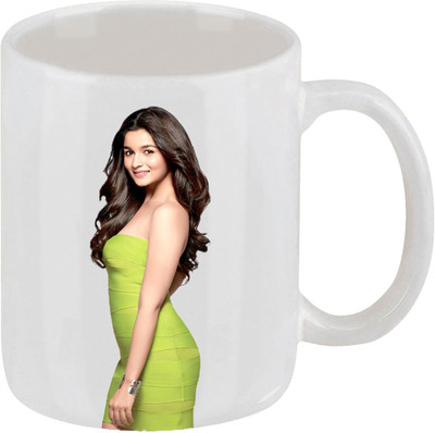 28% OFF on Ellicon C119 Alia Bhat Coffee Ceramic Mug 325 ml