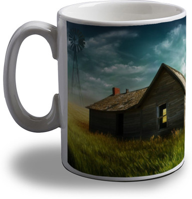 15% OFF on Artifa Hut In Grassland Porcelain, Ceramic Mug 350 ml