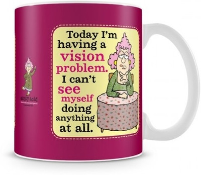 35% OFF on Aunty Acid Vision Problem Ceramic Mug 325 ml