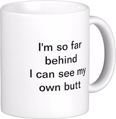 32% OFF on Exoctic Silver Classic Quoted Coffee 00021 Ceramic Mug 300 ml