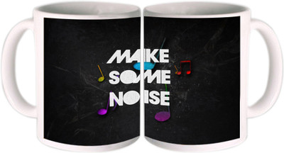 62% OFF on Shopkeeda Make Some Noise Ceramic Mug 350 ml