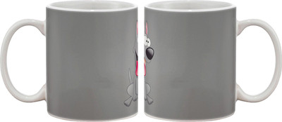 15% OFF on Artifa Happy Dog Cartoon Porcelain, Ceramic Mug 350 ml