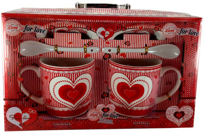 Gift Island GI840B Ceramic Mug 0.3 ml, Pack of 2 Gift Island GI840B Ceramic Mug 0.3 ml, Pack of 2