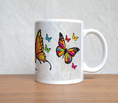 50% OFF on StyBuzz Two Colourfull Butterfly Forever Porcelain Mug 300 ml 50% OFF on StyBuzz Two Colourfull Butterfly Forever Porcelain Mug 300 ml