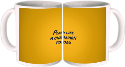 25% OFF on Shopkeeda Play Like A Champion Today Ceramic Mug 350 ml 25% OFF on Shopkeeda Play Like A Champion Today Ceramic Mug 350 ml
