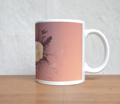 60% OFF on StyBuzz Anicient Skull Art Ceramic Mug 300 ml