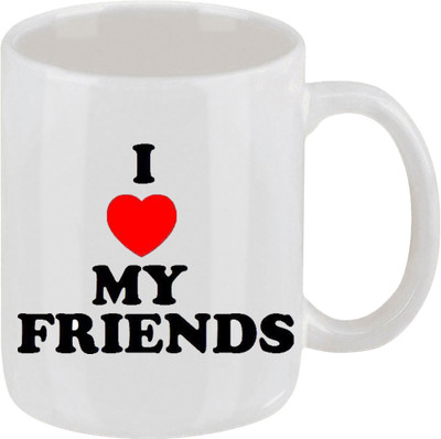 16% OFF on Ellicon 30 I Love My Friends Ceramic Mug