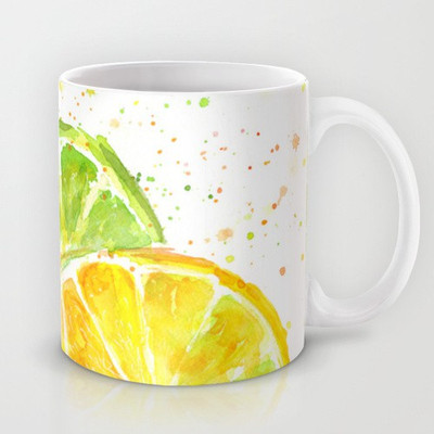 58% OFF on Astrode Fruit Watercolor Ceramic Mug 325 ml 58% OFF on Astrode Fruit Watercolor Ceramic Mug 325 ml
