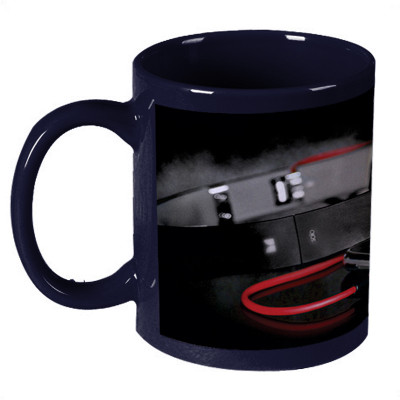 68% OFF on Amy Head Phones And Mobile Dark Blue Ceramic Mug 330 ml