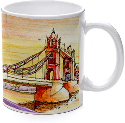 Printland Artistic Bridge Ceramic Mug 350 ml Printland Artistic Bridge Ceramic Mug 350 ml