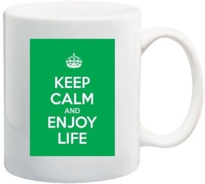 40% OFF on Teeskart Keep Calm And Enjoy Life Porcelain Mug 300 ml 40% OFF on Teeskart Keep Calm And Enjoy Life Porcelain Mug 300 ml