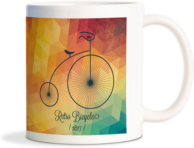 68% OFF on Shoprock Retro Bicycle illustration Coffee Ceramic Mug 450 ml 68% OFF on Shoprock Retro Bicycle illustration Coffee Ceramic Mug 450 ml
