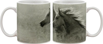 15% OFF on Artifa Horses Black And White Porcelain, Ceramic Mug 350 ml