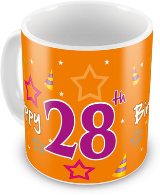 10% OFF on Everyday Gifts 28th Happy Birthday Ceramic Mug