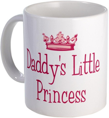 40% OFF on Teeskart Daddys Little Princess Porcelain Mug 300 ml