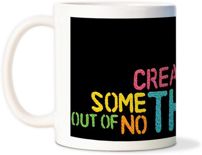 75% OFF on AMY Create Something Out Of Nothing Quotecoffee Ceramic Mug