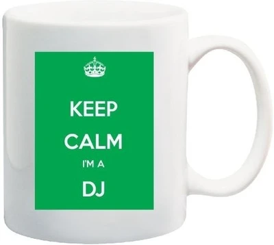 40% OFF on Teeskart Keep Calm Im A DJ Porcelain Mug 300 ml