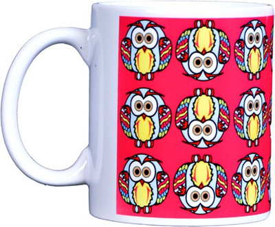 Just Lyke That Wise Owl Blue Coffee Ceramic Mug 325 ml Just Lyke That Wise Owl Blue Coffee Ceramic Mug 325 ml