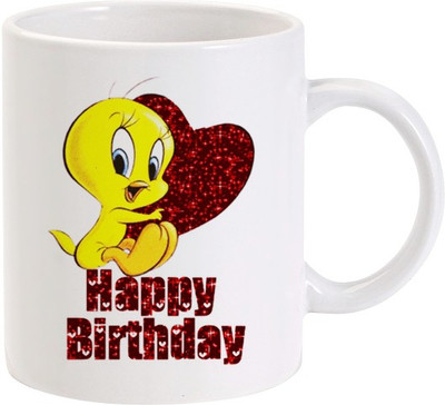 50% OFF on Lolprint Happy Birthday Looney Tunes Ceramic Mug 325 ml