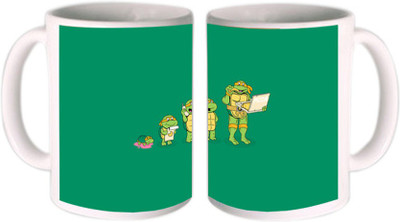 25% OFF on Shopkeeda Turtles Evolution Ceramic Mug 350 ml