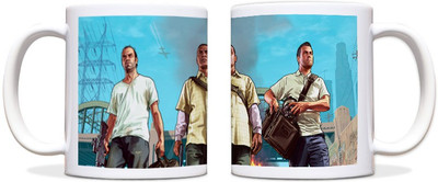 60% OFF on ShopMantra GTA Vice City Boys Gang Black Ceramic Mug 300 ml
