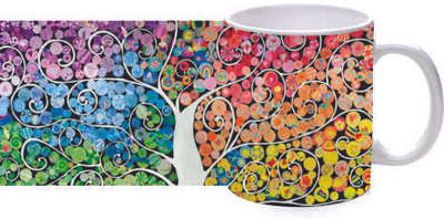 45% OFF on Printland Multi Stemmed Ceramic Mug