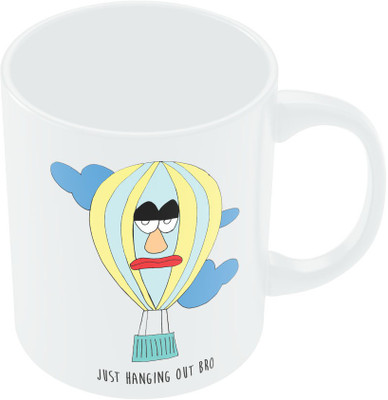 29% OFF on PosterGuy Just Hanging Out Bro Humor Ceramic Mug 280 ml