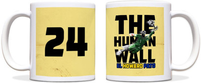 60% OFF on ShopMantra Tim Howard The Human Wall Black Ceramic Mug 300 ml