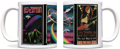 60% OFF on ShopMantra Led Zeppelin Lover's Black Ceramic Mug 300 ml