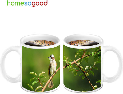 45% OFF on Homesogood Lovely Bird Coffee Mug Ceramic Mug 280 ml, Pack of 2 45% OFF on Homesogood Lovely Bird Coffee Mug Ceramic Mug 280 ml, Pack of 2