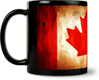 36% OFF on ShopMantra Canada Flag Ceramic Mug 300 ml