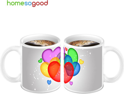 45% OFF on Homesogood Affection In Hearts Ceramic Mug 280 ml, Pack of 2 45% OFF on Homesogood Affection In Hearts Ceramic Mug 280 ml, Pack of 2