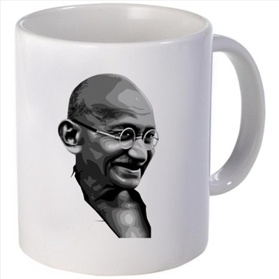 Snoogg Mahatma Gandhi print Ceramic Mug