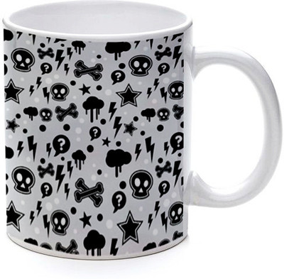 45% OFF on Printland Skull Trend Ceramic Mug 350 ml 45% OFF on Printland Skull Trend Ceramic Mug 350 ml