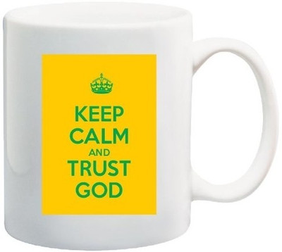 40% OFF on Teeskart Keep Calm And Trust God Porcelain Mug 300 ml 40% OFF on Teeskart Keep Calm And Trust God Porcelain Mug 300 ml