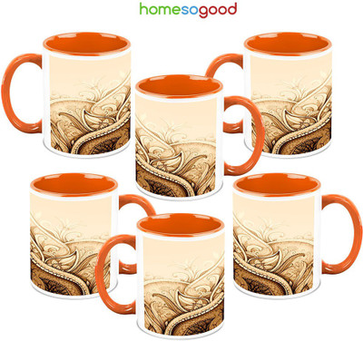 41% OFF on HomeSoGood The Ancient Art 6 Mugs Ceramic Mug 325 ml, Pack of 6 41% OFF on HomeSoGood The Ancient Art 6 Mugs Ceramic Mug 325 ml, Pack of 6