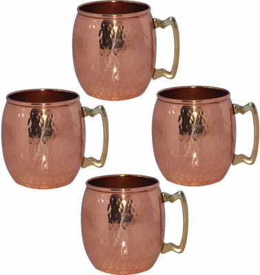 62% OFF on Prisha India Craft 007-4 Copper Mug 560 ml, Pack of 4 62% OFF on Prisha India Craft 007-4 Copper Mug 560 ml, Pack of 4
