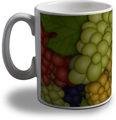 15% OFF on Artifa Grapes Porcelain, Ceramic Mug 350 ml