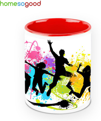 33% OFF on HomeSoGood Theme Of The Youth Ceramic Mug 325 ml