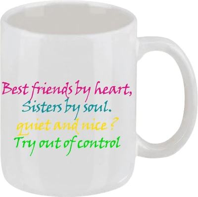 16% OFF on Ellicon 130 Best Friend By Heart Ceramic Mug
