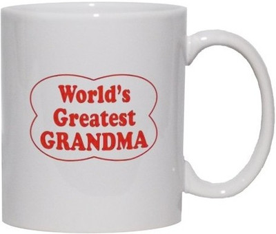 Snoogg Worlds greatest Grandma Porcelain Bone China Coffee Ceramic Mug Snoogg Worlds greatest Grandma Porcelain Bone China Coffee Ceramic Mug