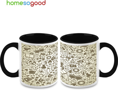 37% OFF on HomeSoGood In Memory Of Science Ceramic Mug 325 ml, Pack of 2 37% OFF on HomeSoGood In Memory Of Science Ceramic Mug 325 ml, Pack of 2