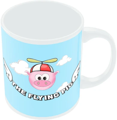 7% OFF on PosterGuy The Flying Pig by Keerthana Ceramic Mug 300 ml 7% OFF on PosterGuy The Flying Pig by Keerthana Ceramic Mug 300 ml