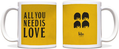 60% OFF on ShopMantra Beatles All You Need is Love Black Ceramic Mug 300 ml 60% OFF on ShopMantra Beatles All You Need is Love Black Ceramic Mug 300 ml